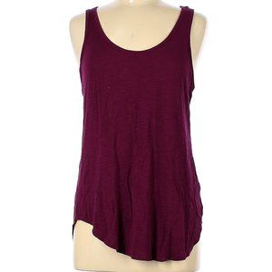 Old Navy Maroon Burgundy Tank Top Curved Hem M